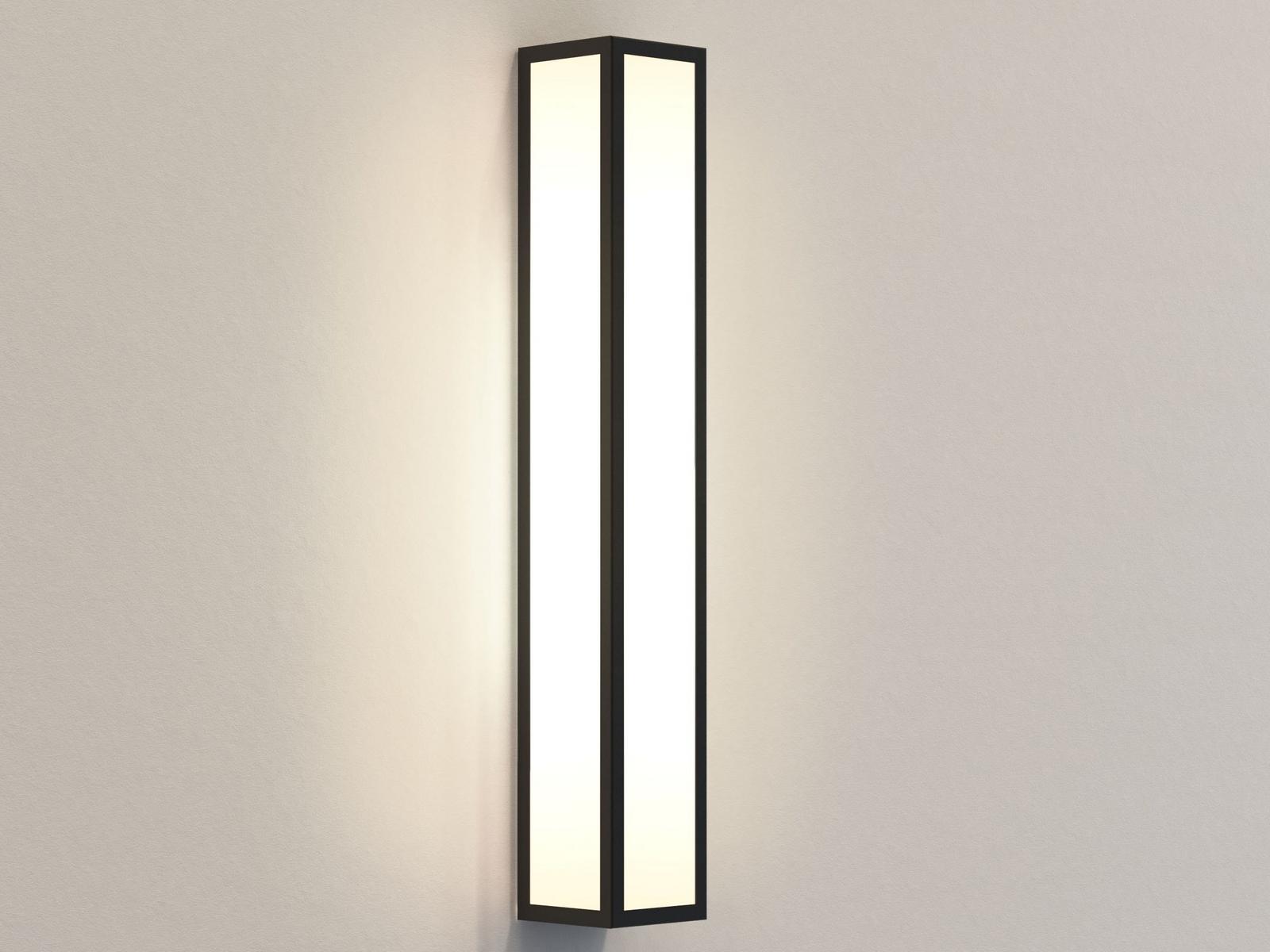 SALERNO 520 Glass and steel outdoor wall lamp