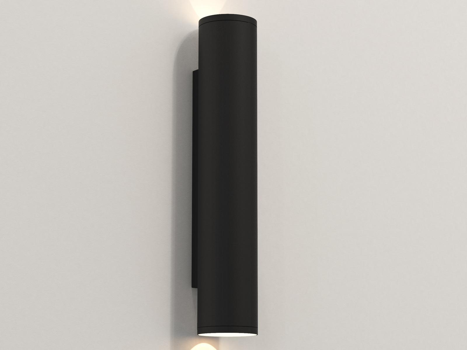 AVA 400 LED direct-indirect light aluminium outdoor wall lamp