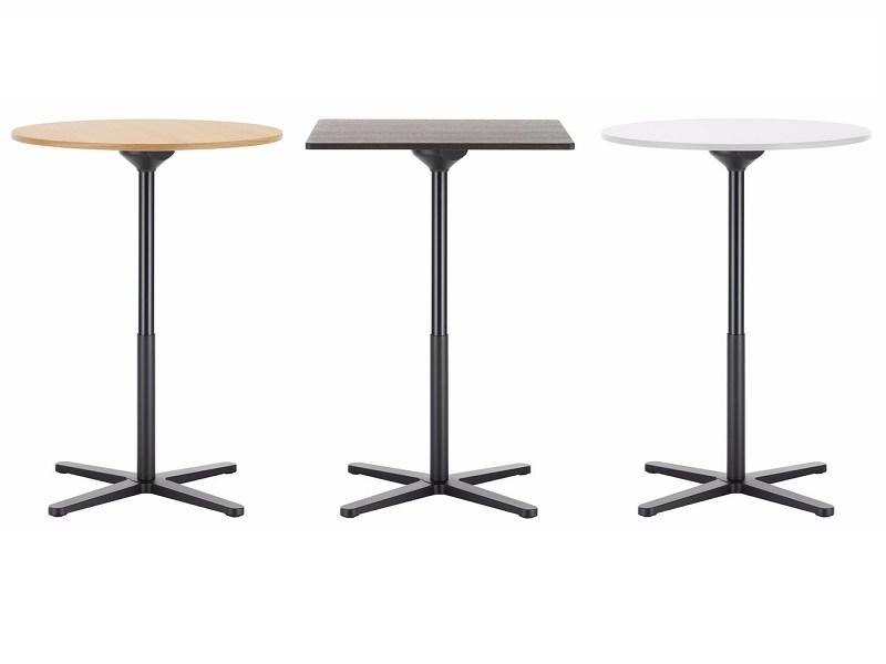 SUPER FOLD Square drop-leaf melamine high table