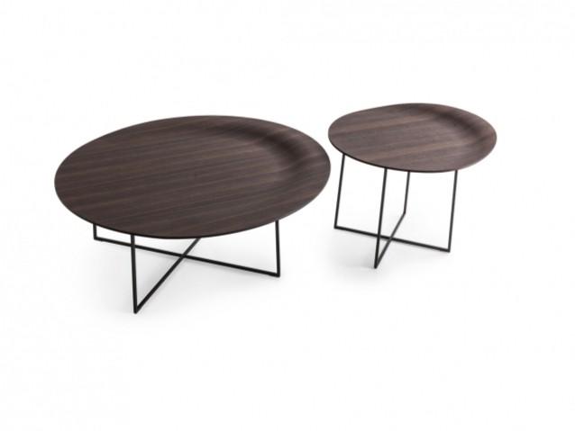 TREVI Round wooden coffee table for living room