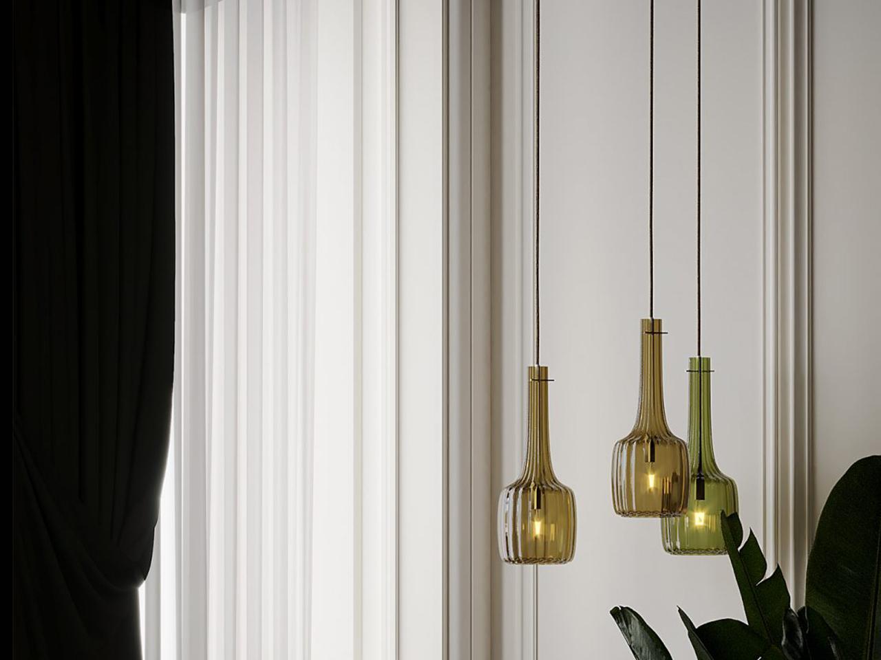 BOSSANOVA 4010/S Direct light blown glass pendant lamp