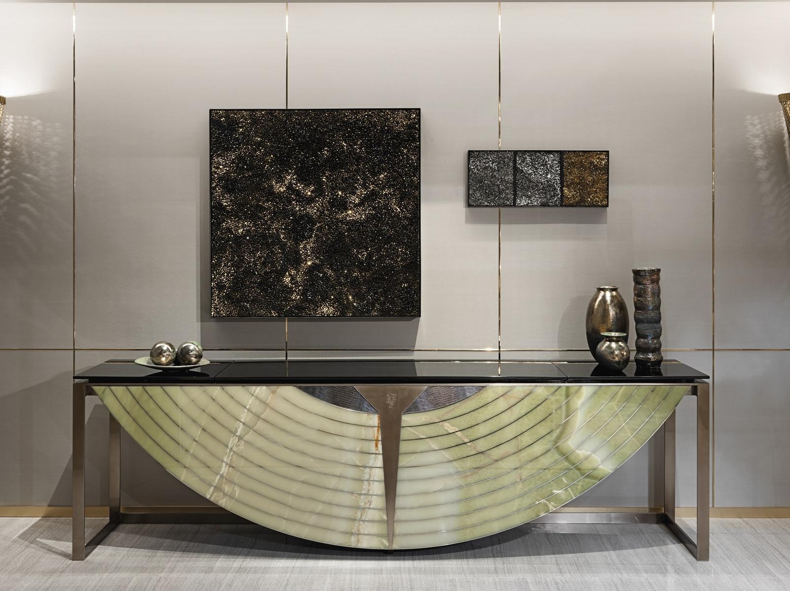 EQUNOX Marble console table / bar cabinet