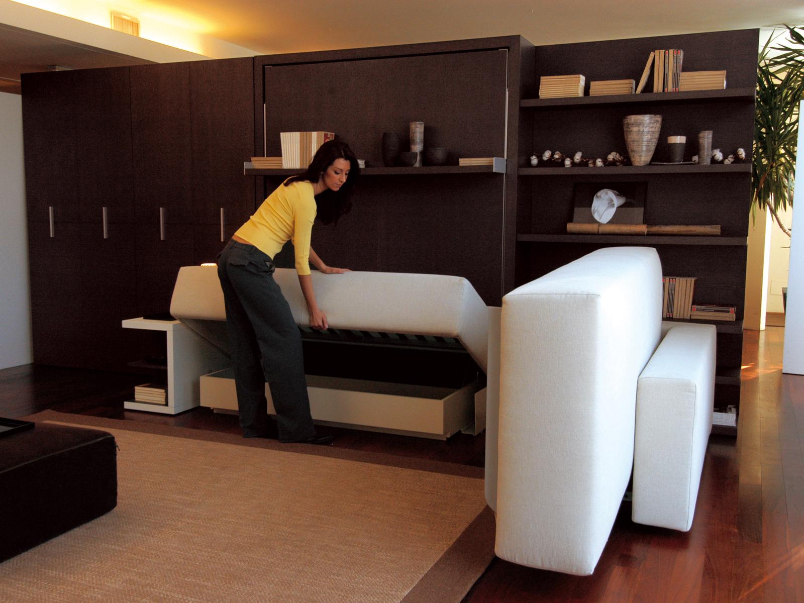 ATOLL 202 Storage wall with fold-away bed