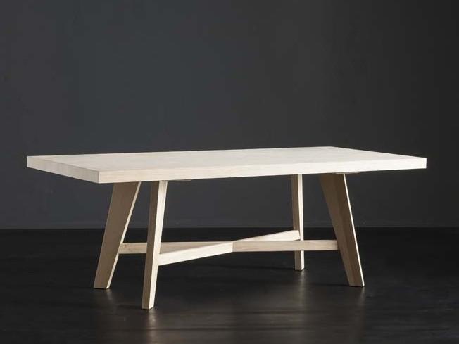NIZZA + PECHINO Rectangular wooden dining table
