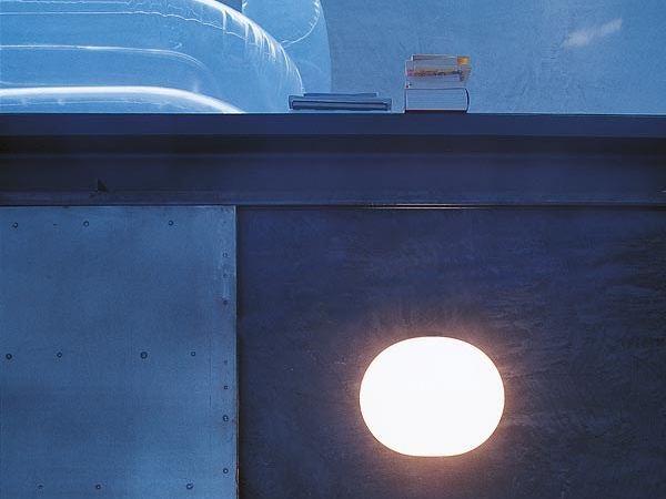 GLO-BALL W Opal glass wall light