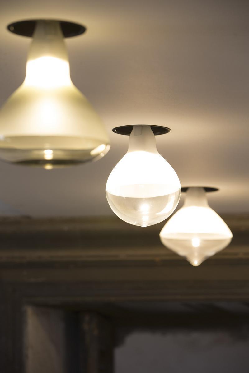 MAKEUP LED satin glass ceiling lamp MAKEUP LED satin glass ceiling lamp