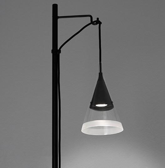 VIGO LED Borosilicate glass floor lamp