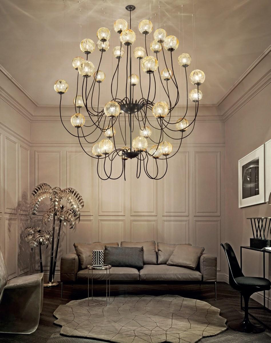PUPPET SP 36P Direct light blown glass pendant lamp