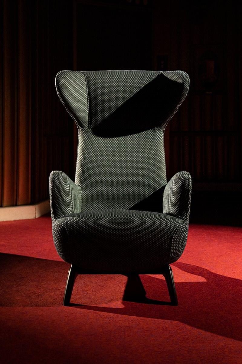 ARDEA CM 882 Bergere armchair upholstered in fabric or leather
