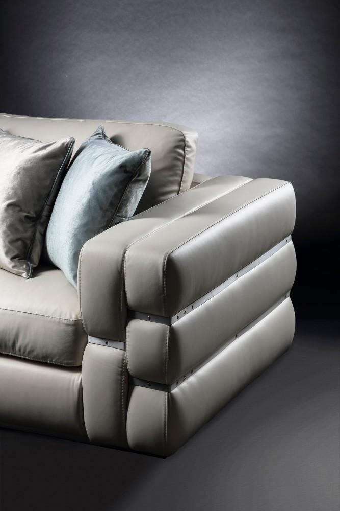 OLA 3 seater leather sofa