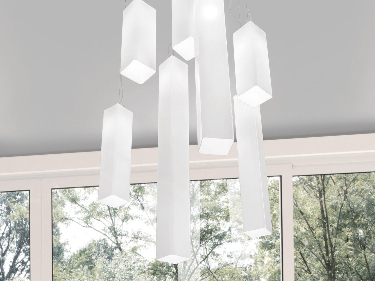 TUBES SP Blown glass pendant lamp