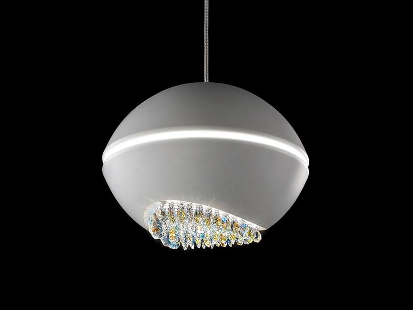 BLINK S1 LED powder coated aluminium pendant lamp with Swarovski® Crystals