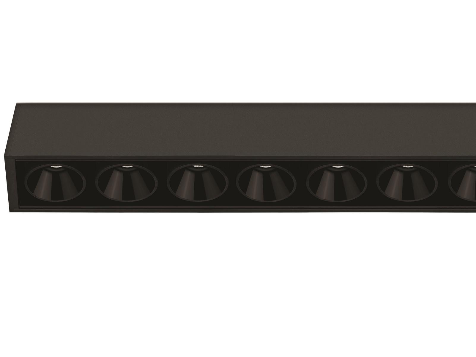 BLACK FOSTER SURFACE 15 LED multiple aluminium spotlight