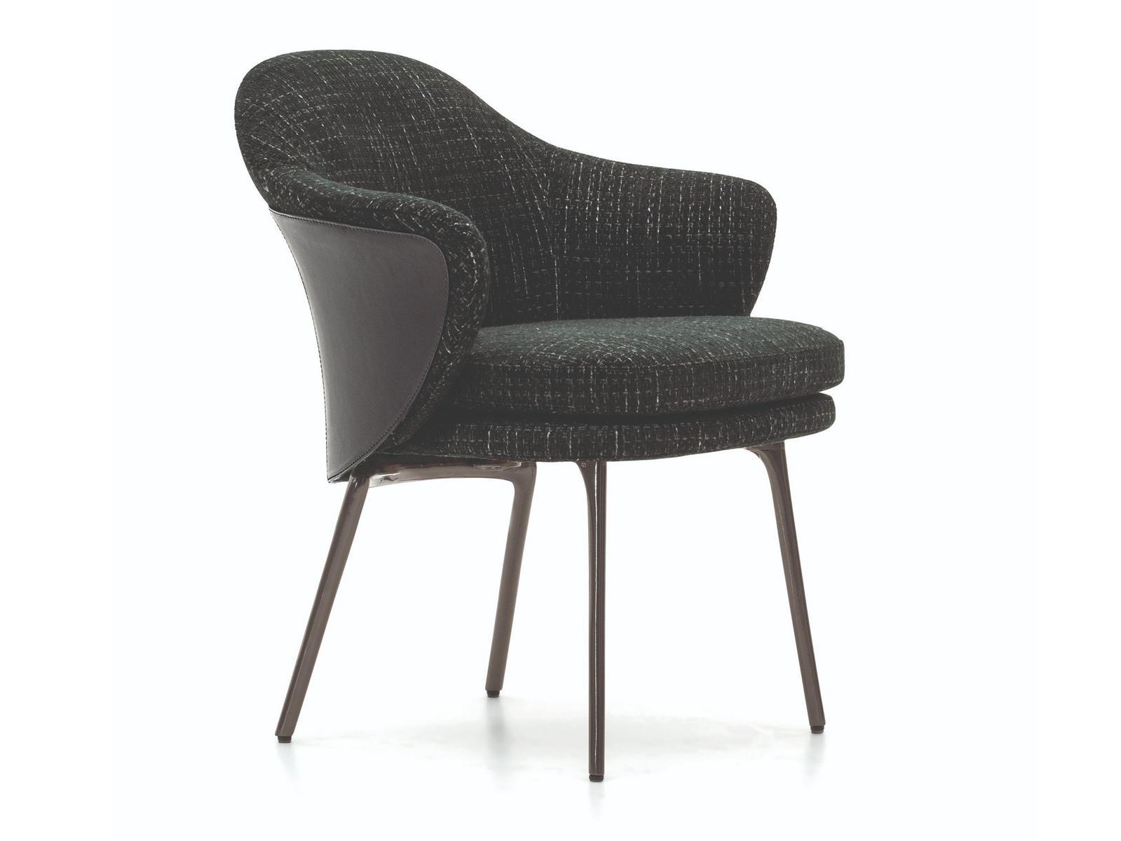 ANGIE Fabric easy chair with armrests