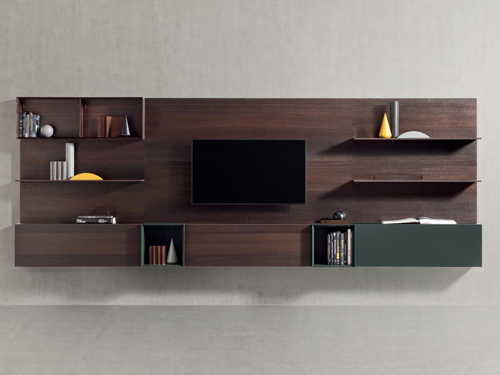 PEOPLE 03 Sectional wooden storage wall PEOPLE 03 Sectional wooden storage wall