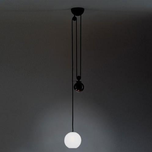 AGGREGATO SALISCENDI SFERA Direct light halogen pendant lamp