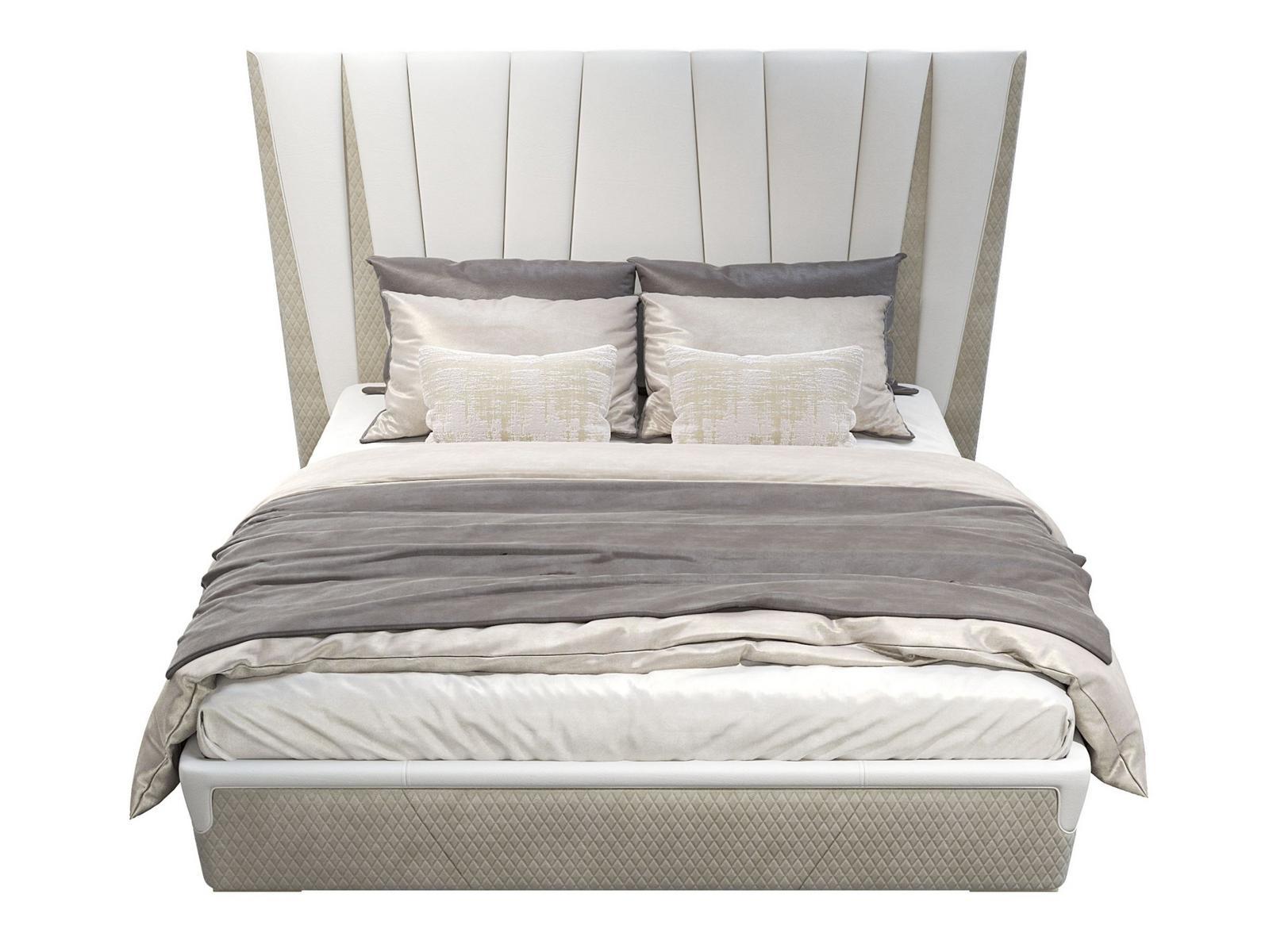 MAJESTIC L Fabric double bed with upholstered headboard