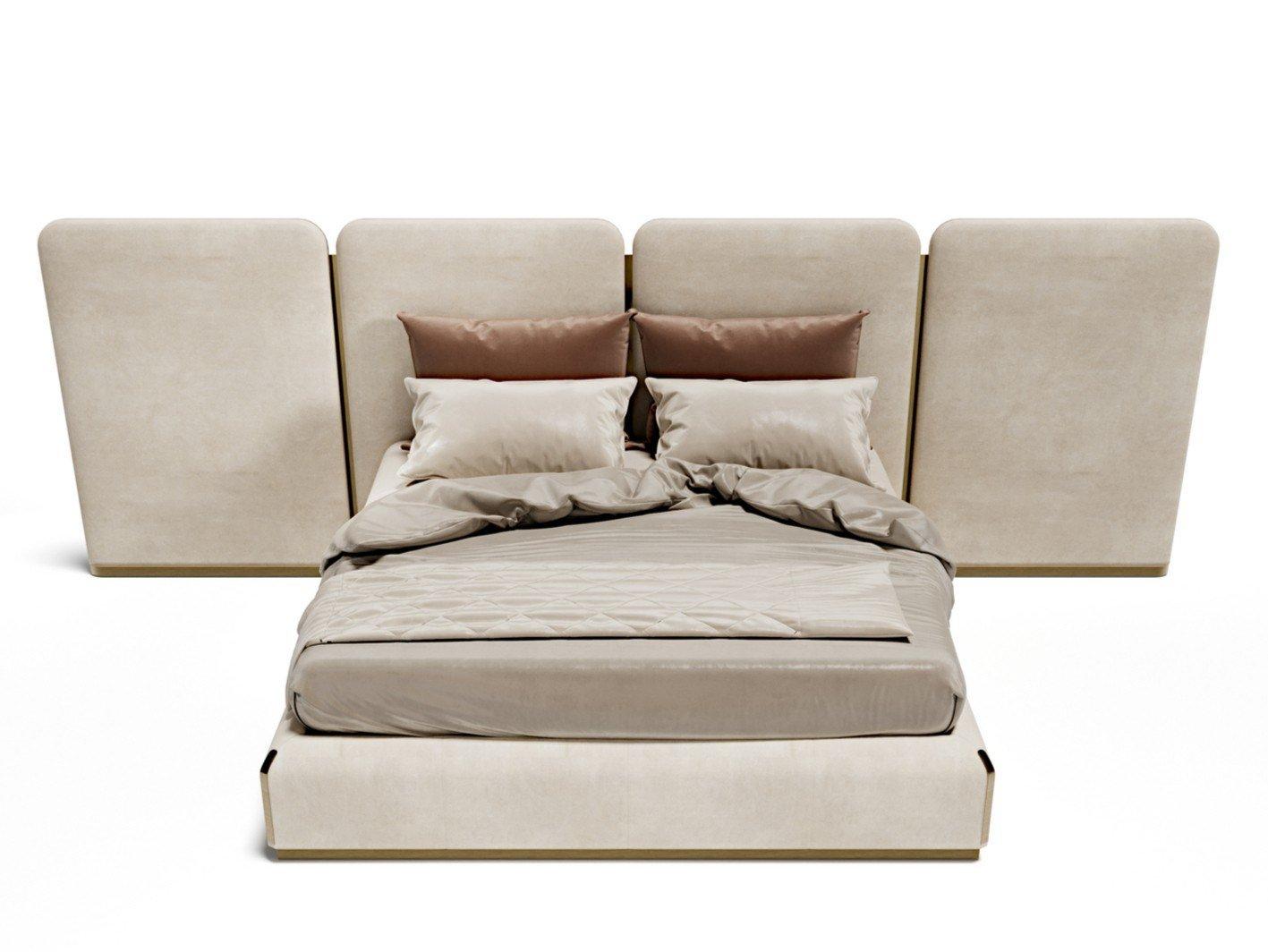 ORION XL Bed with upholstered headboard