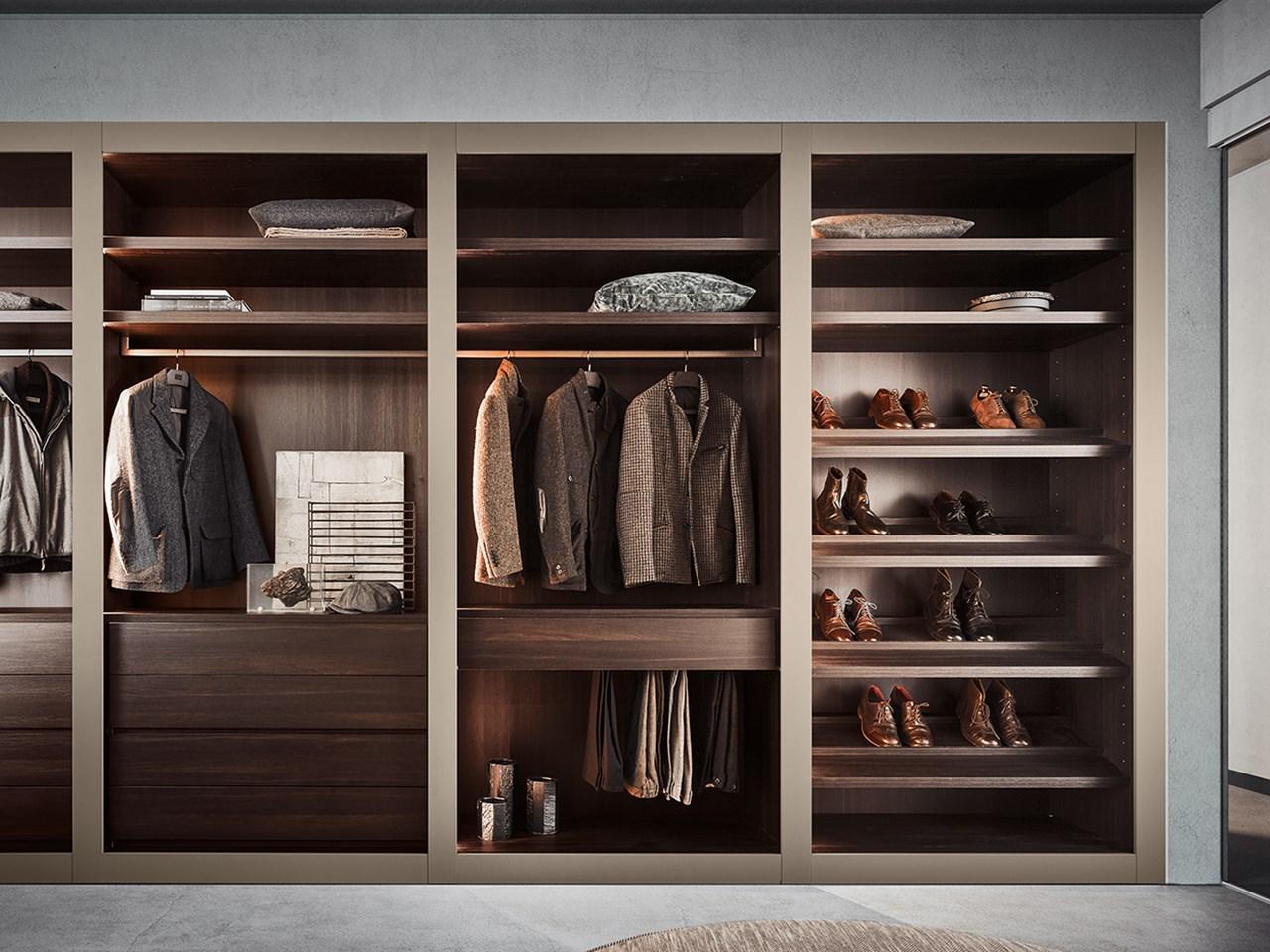 SIPARIO Sectional wooden walk-in wardrobe