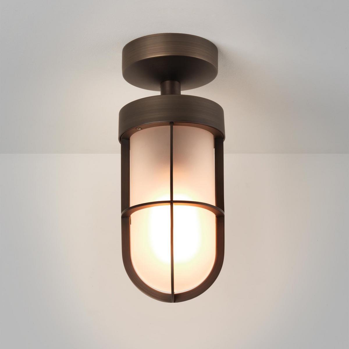 CABIN Zinc outdoor ceiling lamp with dimmer