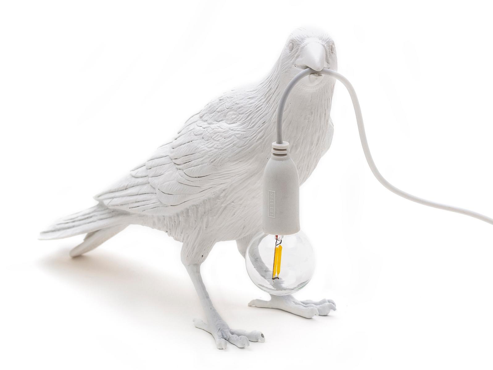 BIRD LAMP WAITING LED resin table lamp