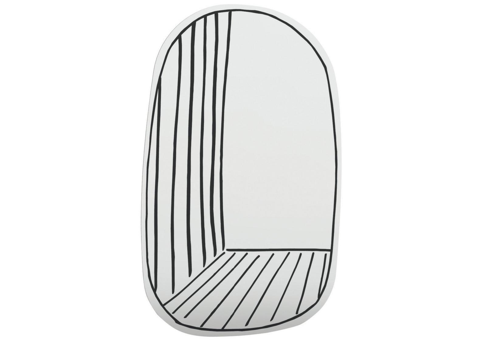 NEW PERSPECTIVE MIRROR Oval wall-mounted mirror