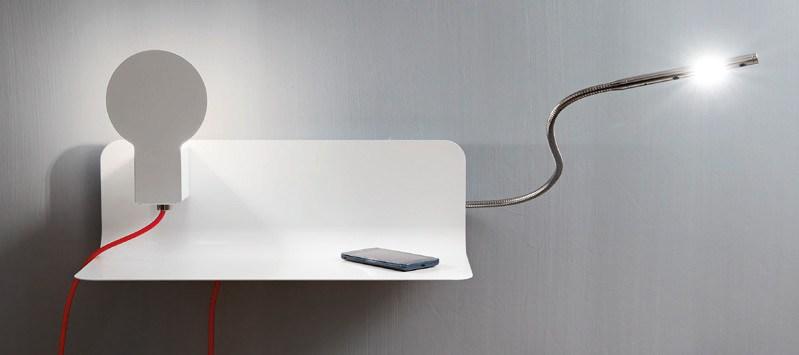 SKETCH LED indirect light iron wall light