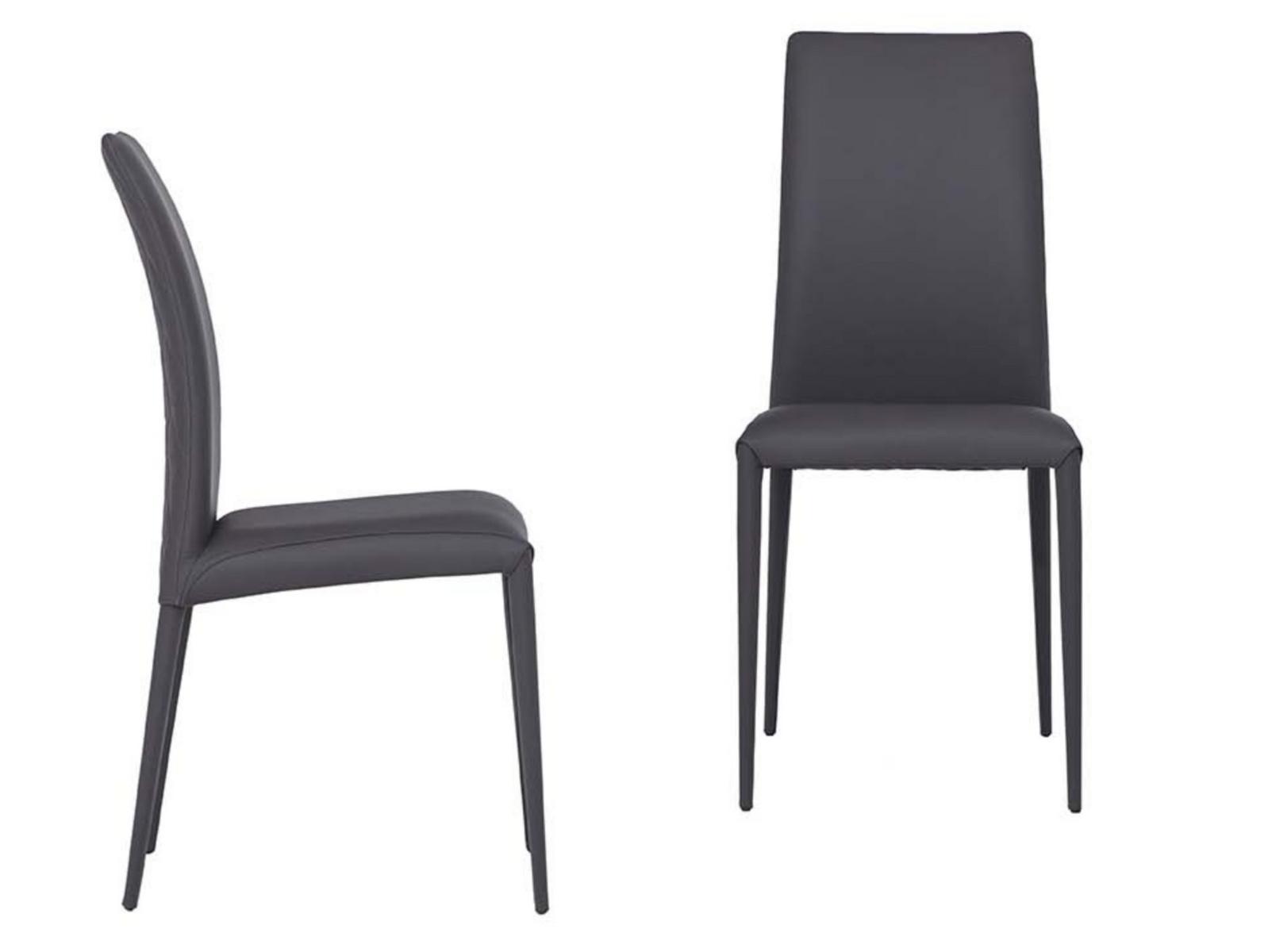 CHARM ÈLITE Upholstered high-back leather chair