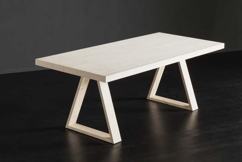 NIZZA + MEKANO Rectangular wooden dining table