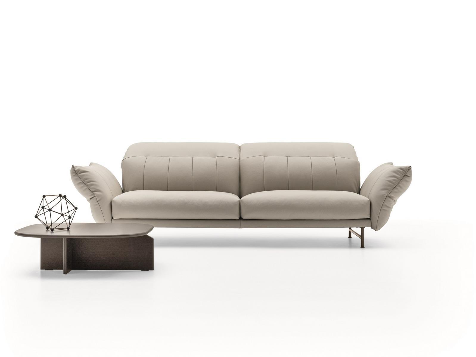 ON LINE 3 seater leather sofa