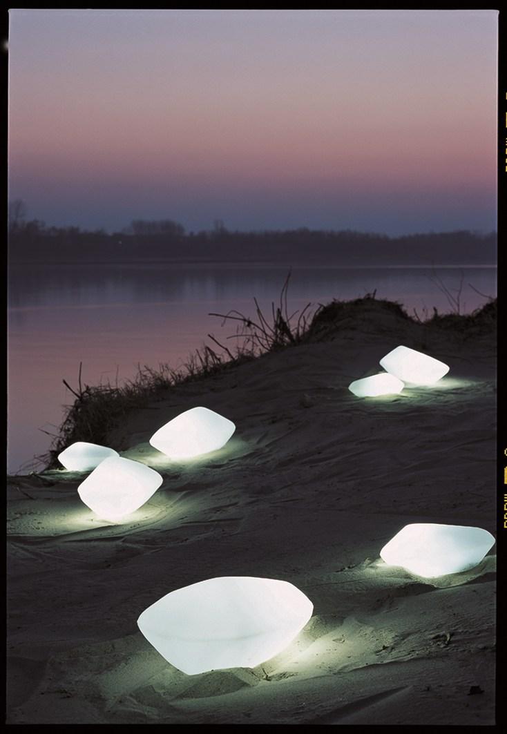STONE OF GLASS - 202/203/204 Blown glass table lamp