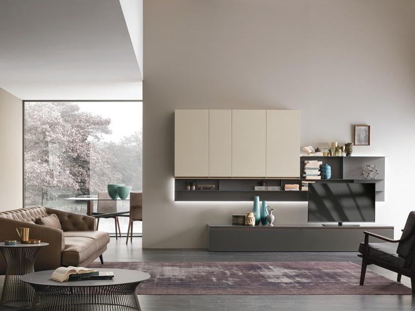 UNIT A104 Sectional storage wall with integrated lighting UNIT A104 Sectional storage wall with integrated lighting
