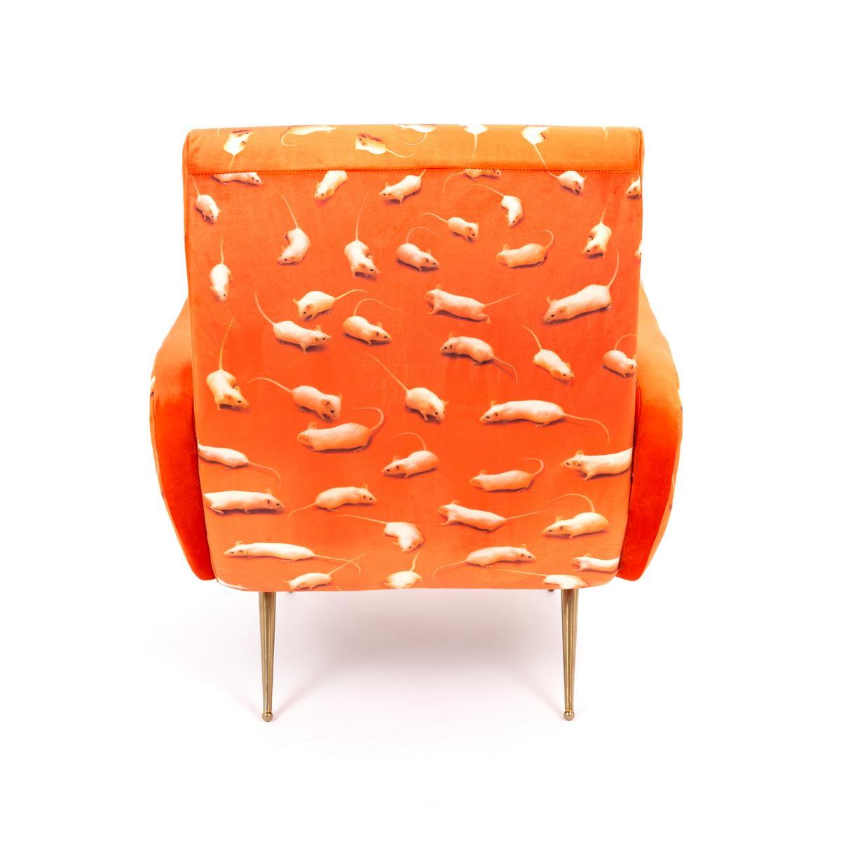 KITTEN Fabric armchair with armrests