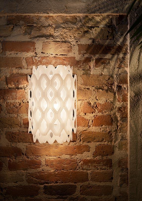 CHARLOTTE Cristalflex® an Lentiflex® LED wall light