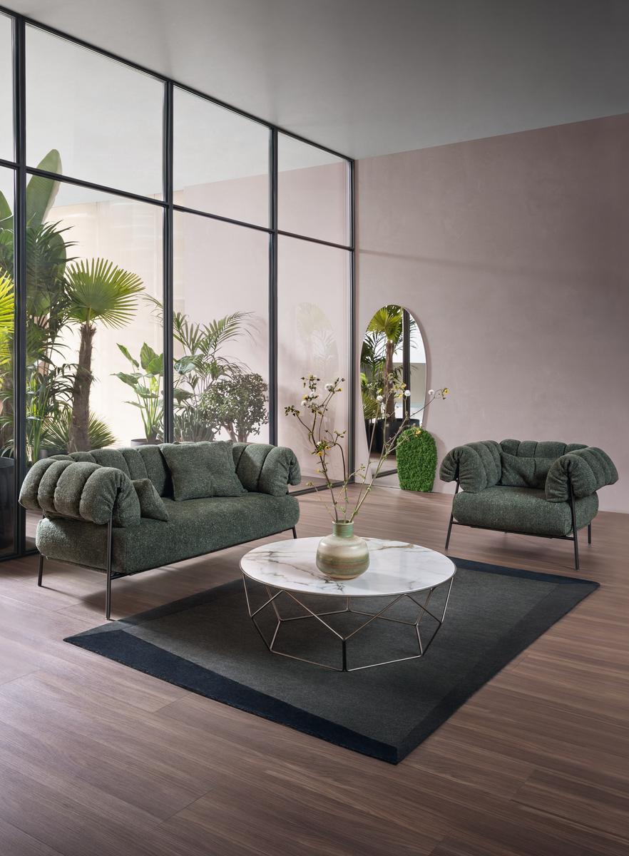 TIRELLA 2 seater fabric sofa