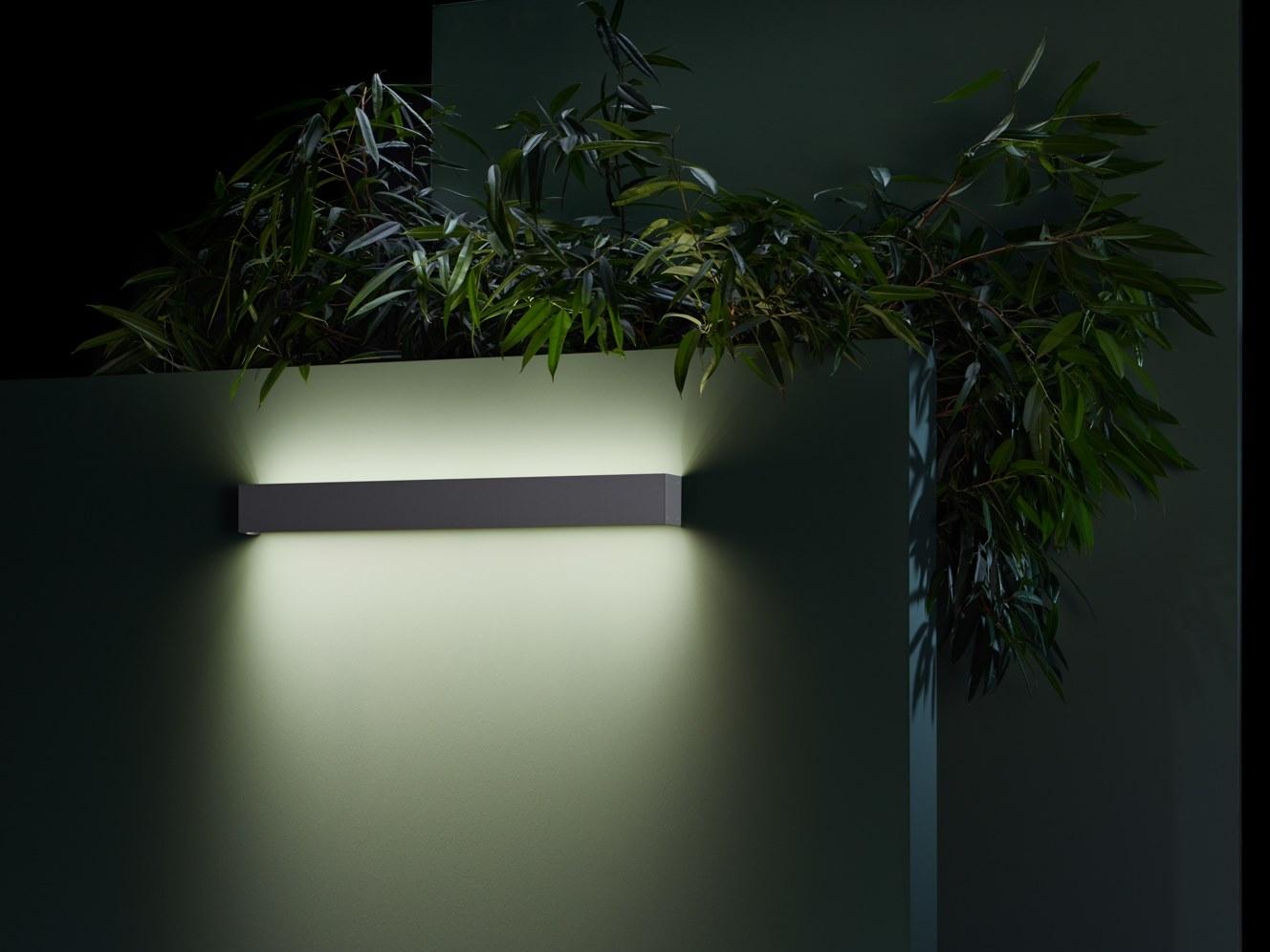 AFRODITA INFINITE LED direct-indirect light aluminium outdoor wall lamp