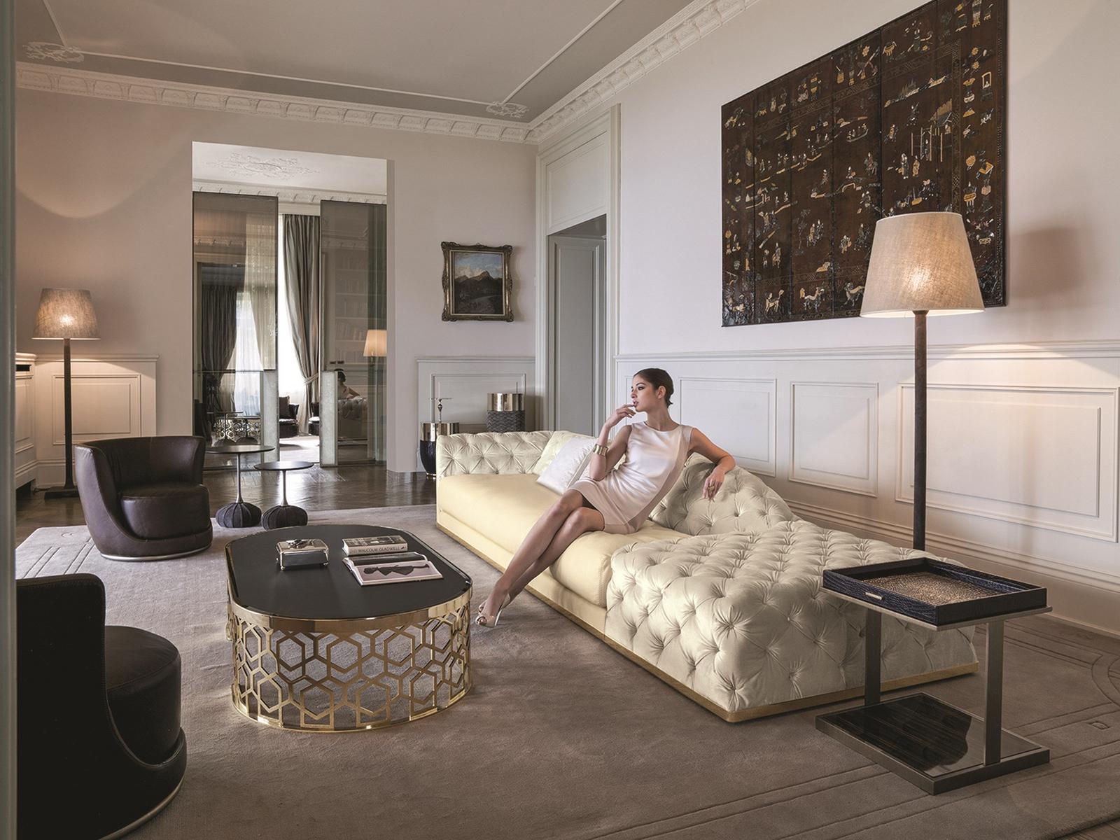 MILTON Corner fabric sofa