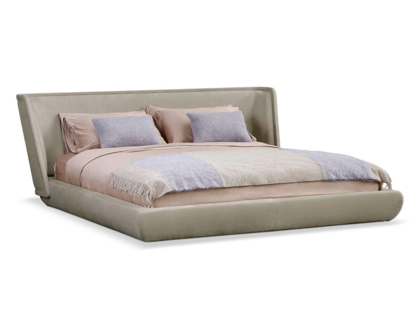 METROPOLIS PLAIN Leather bed