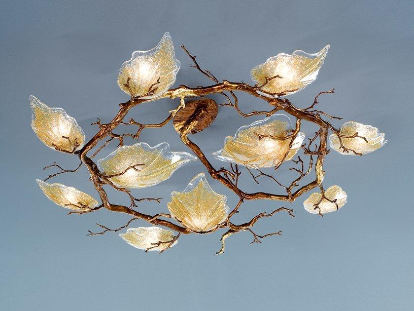 OUTONO PL290/10 Handmade bronze ceiling light