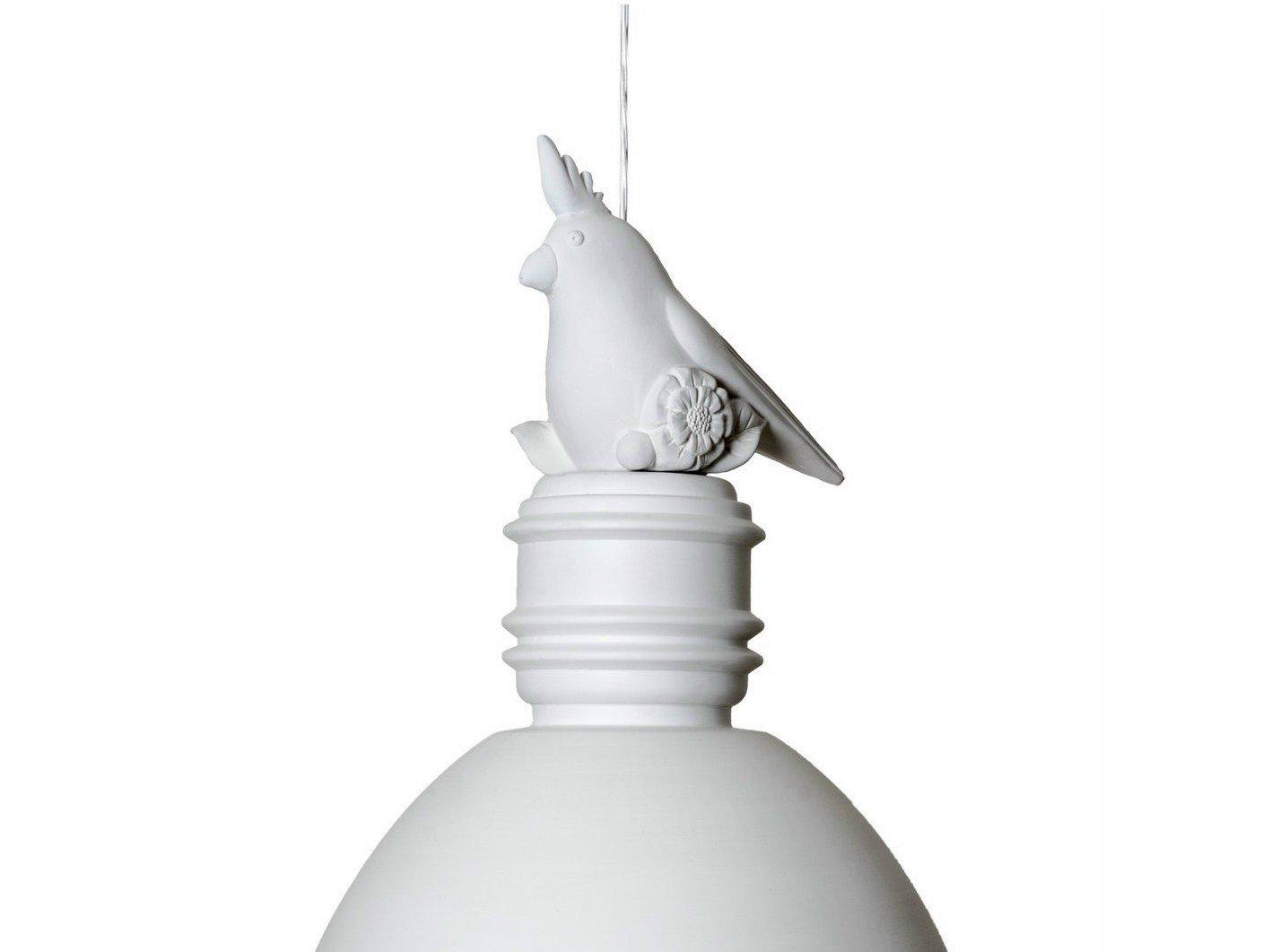 MAIO White-paste decoration for pendant lamp little parrot shaped
