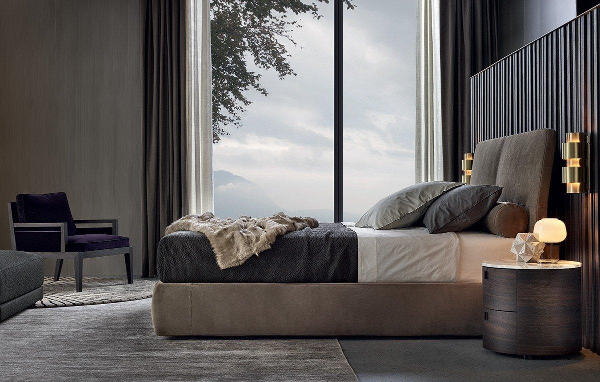 LAZE Upholstered double bed
