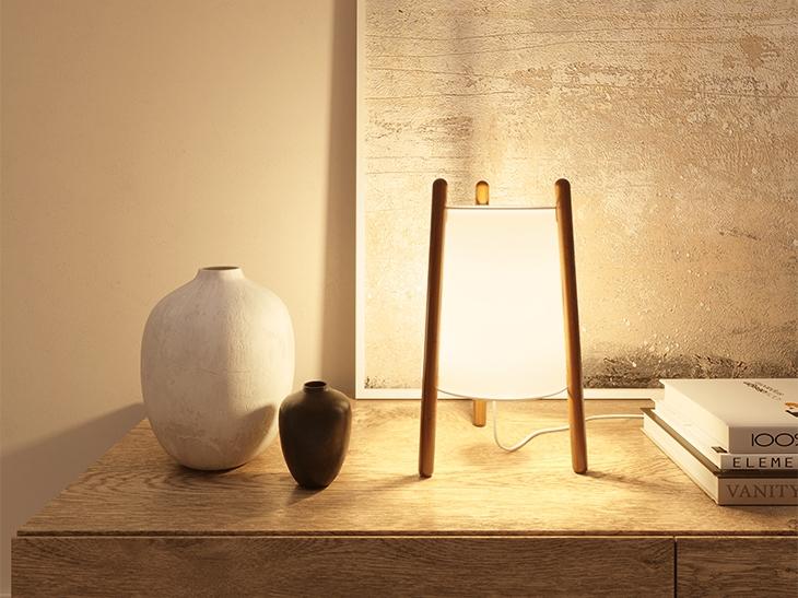 WOODY LED wooden table lamp