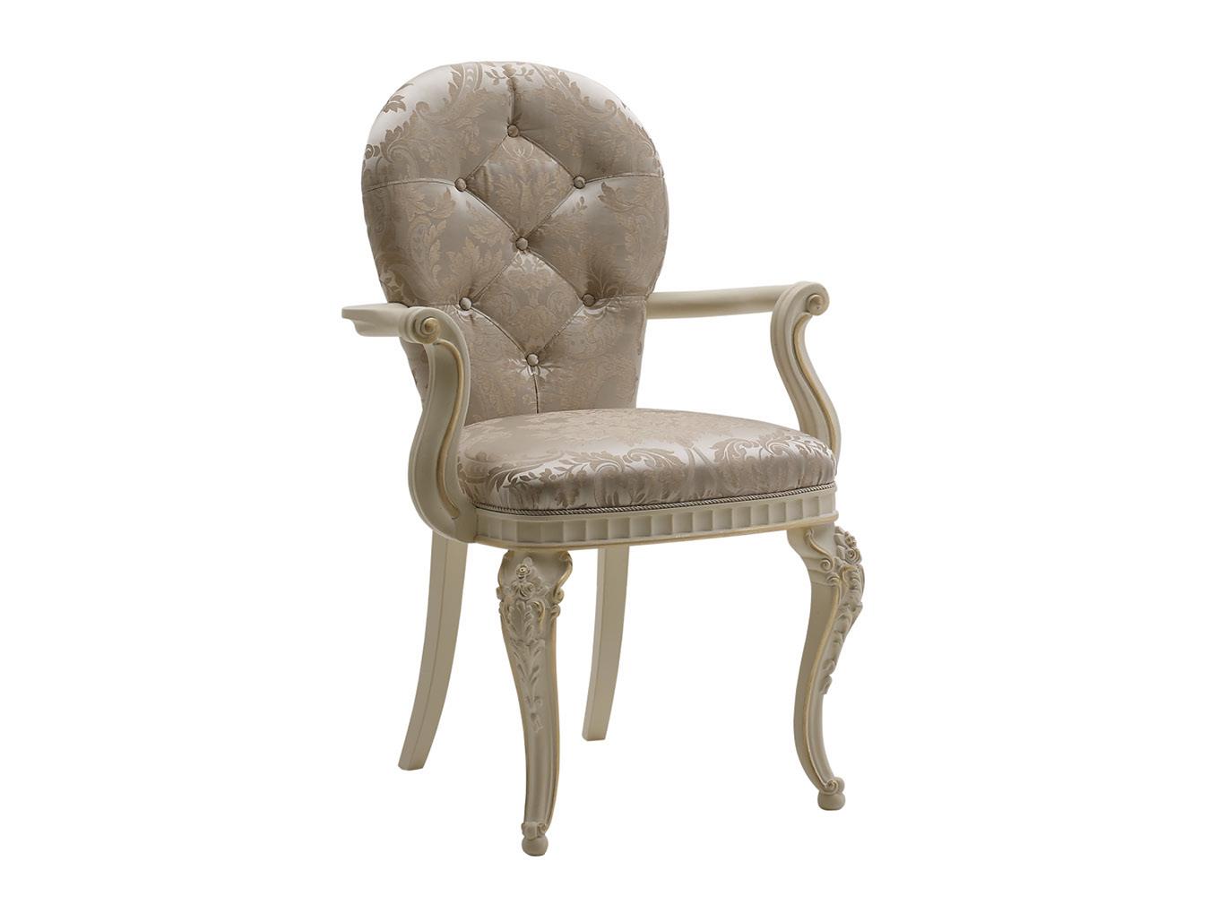 FLORENTIA Tufted chair with armrests