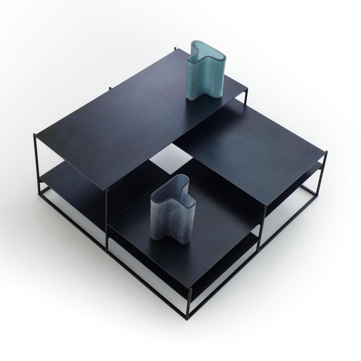 LOWLANDS Low square steel coffee table