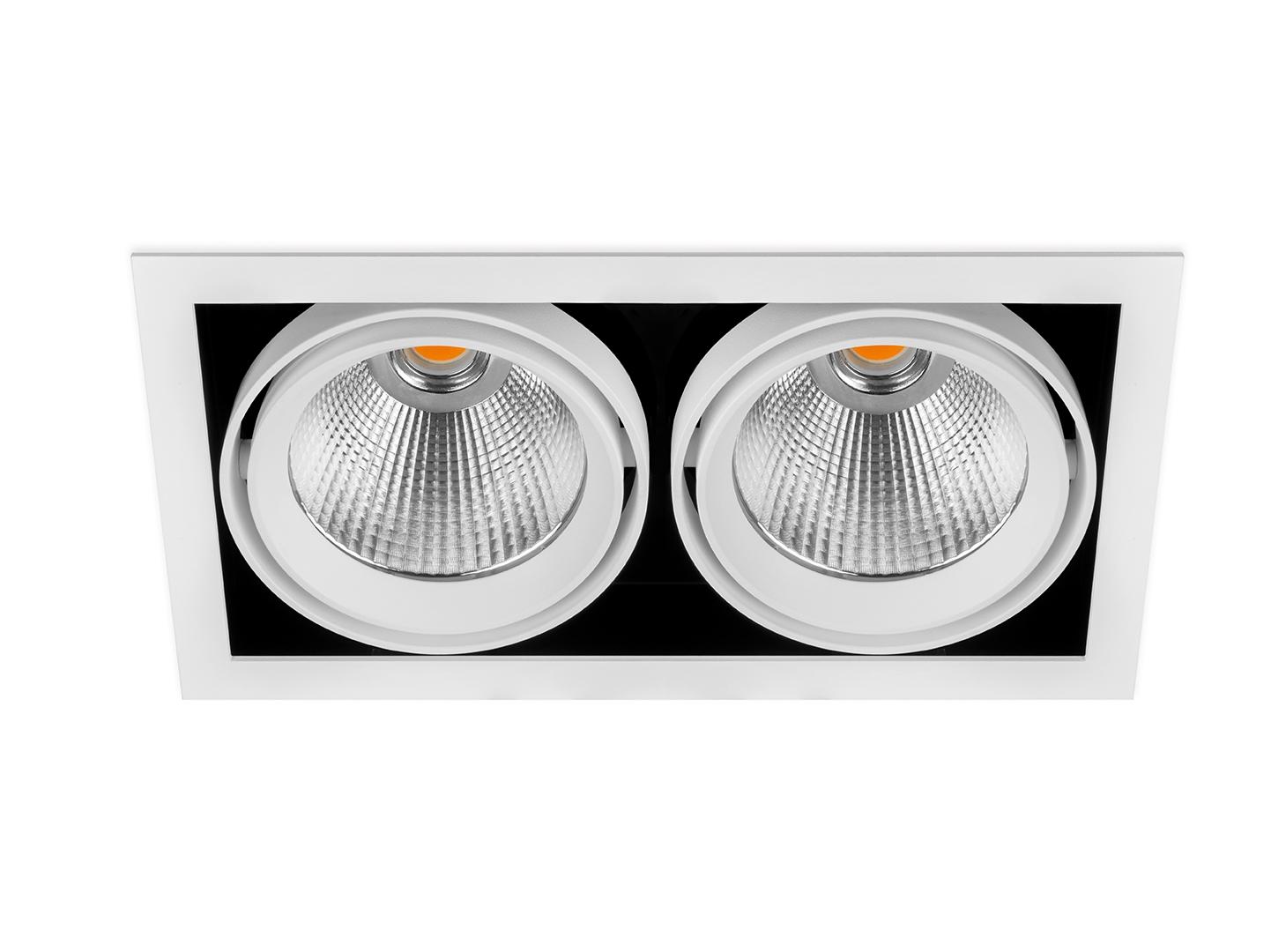 HUBBLE DOUBLE LED multiple rectangular spotlight