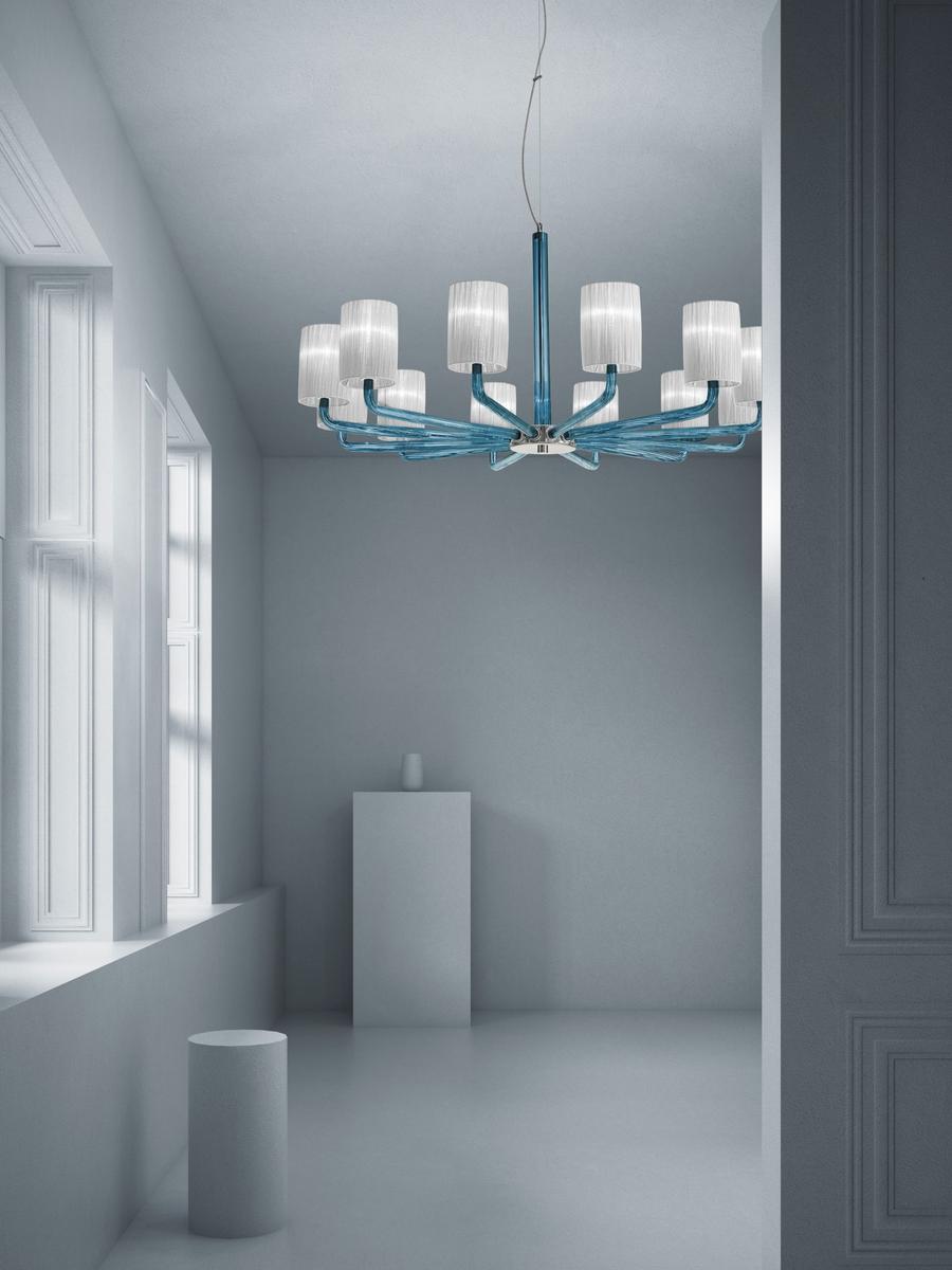 CAN CAN Glass chandelier