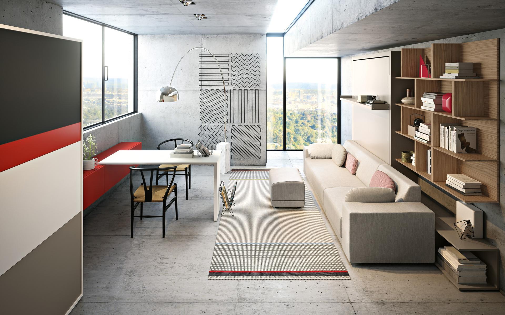 OSLO 301 Convertible 4 seater fabric sofa