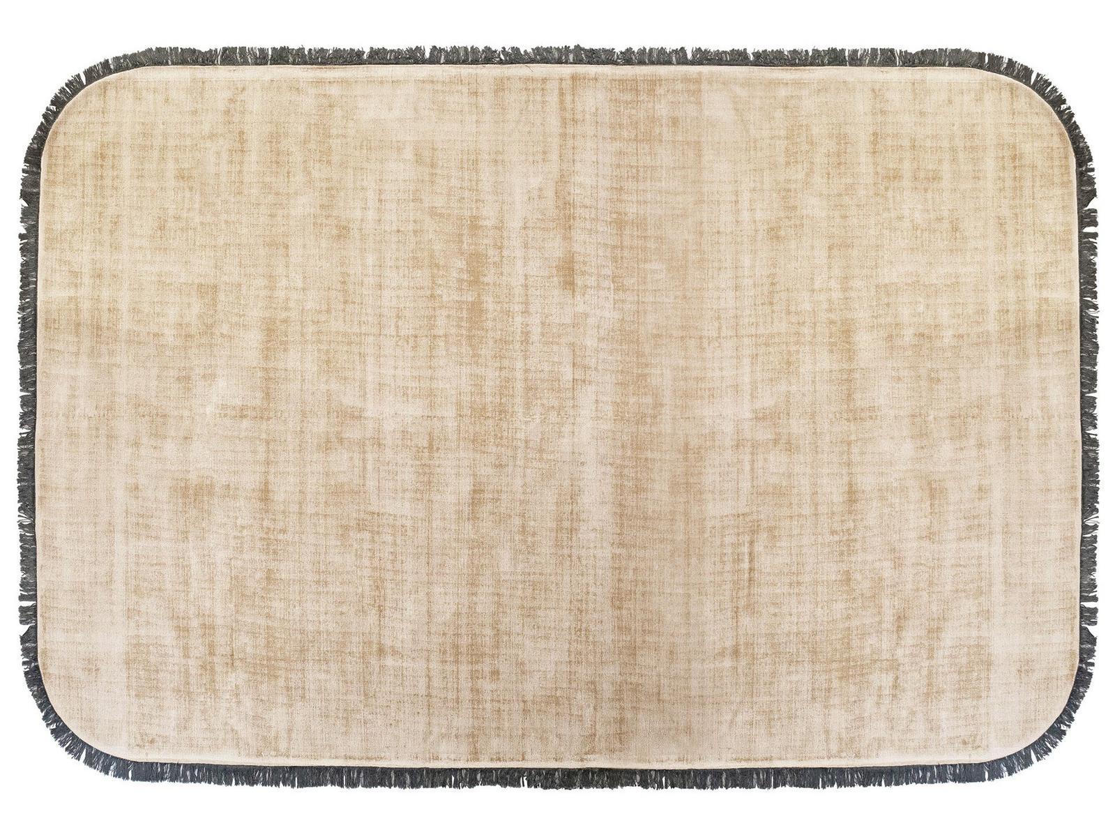 KALAHARI Solid-color rectangular viscose rug