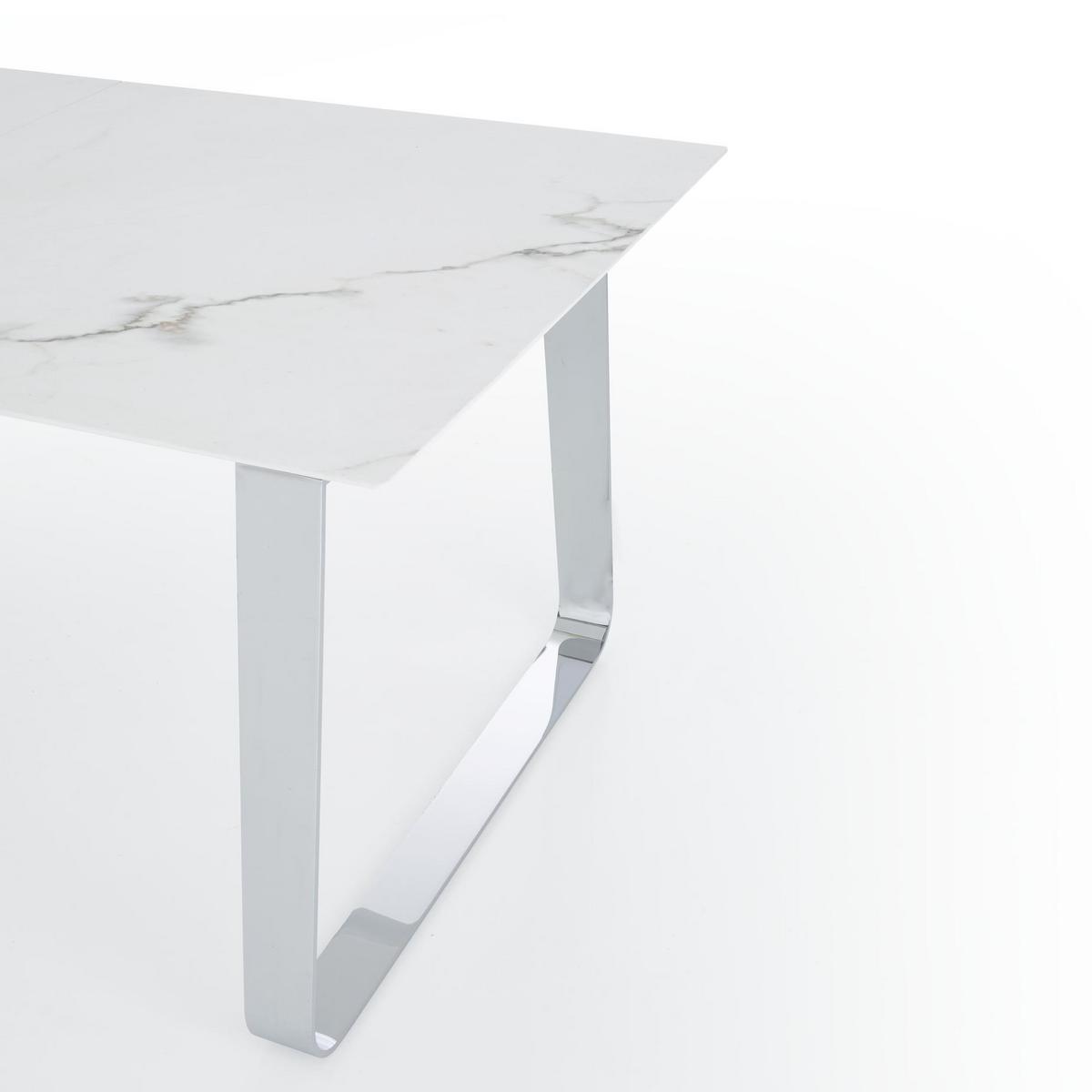 VILNA Extending rectangular porcelain stoneware table