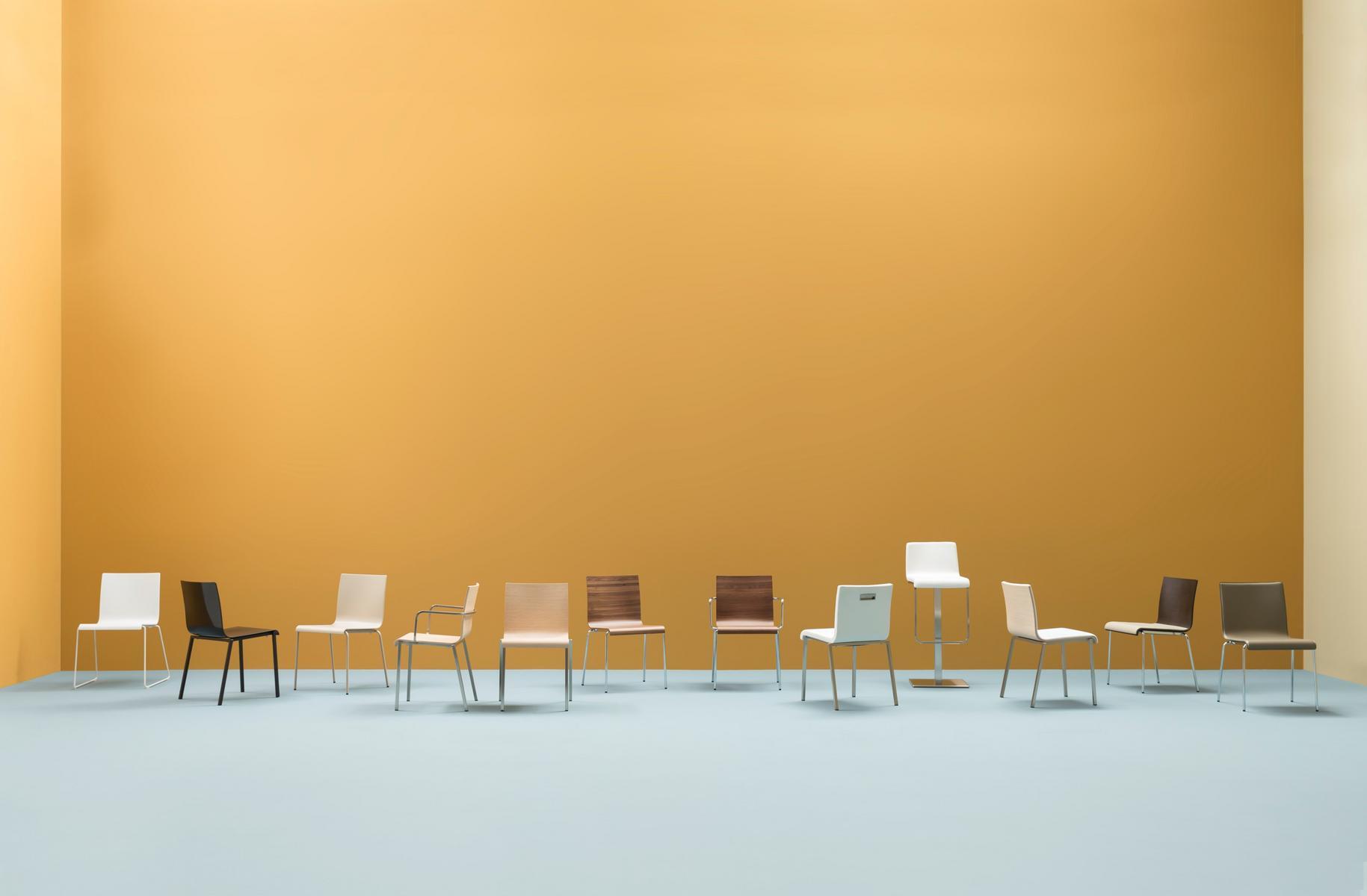 KUADRA XL 4429 Swivel upholstered stool